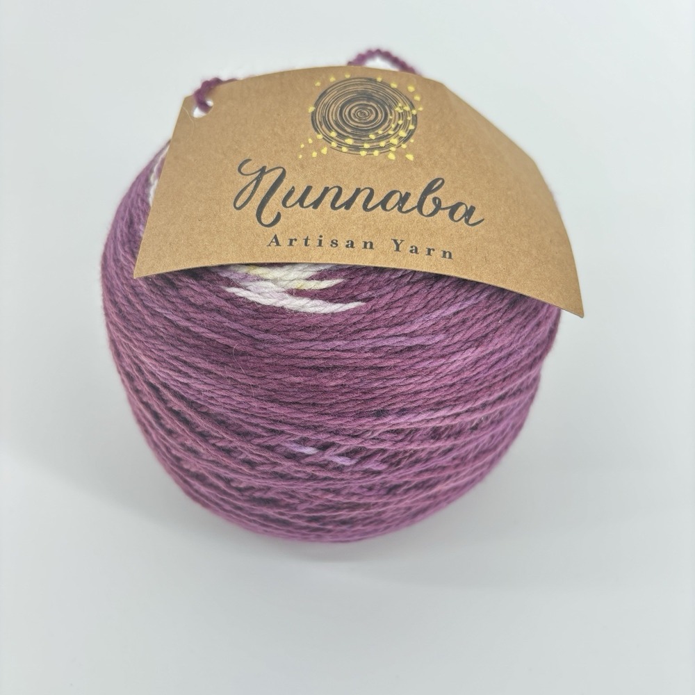 Nunnaba Artisan Yarn "Nebula" White Gum Australian Wool 4 Ply 472m/100g - Picture 1 of 5